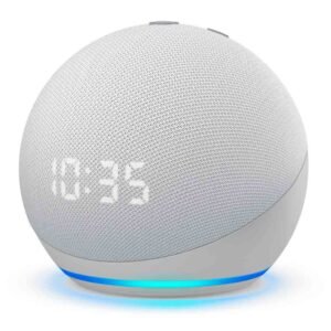 PARLANTE ALEXA ECHO DOT CON RELOJ 5TA GENERACION WHITE